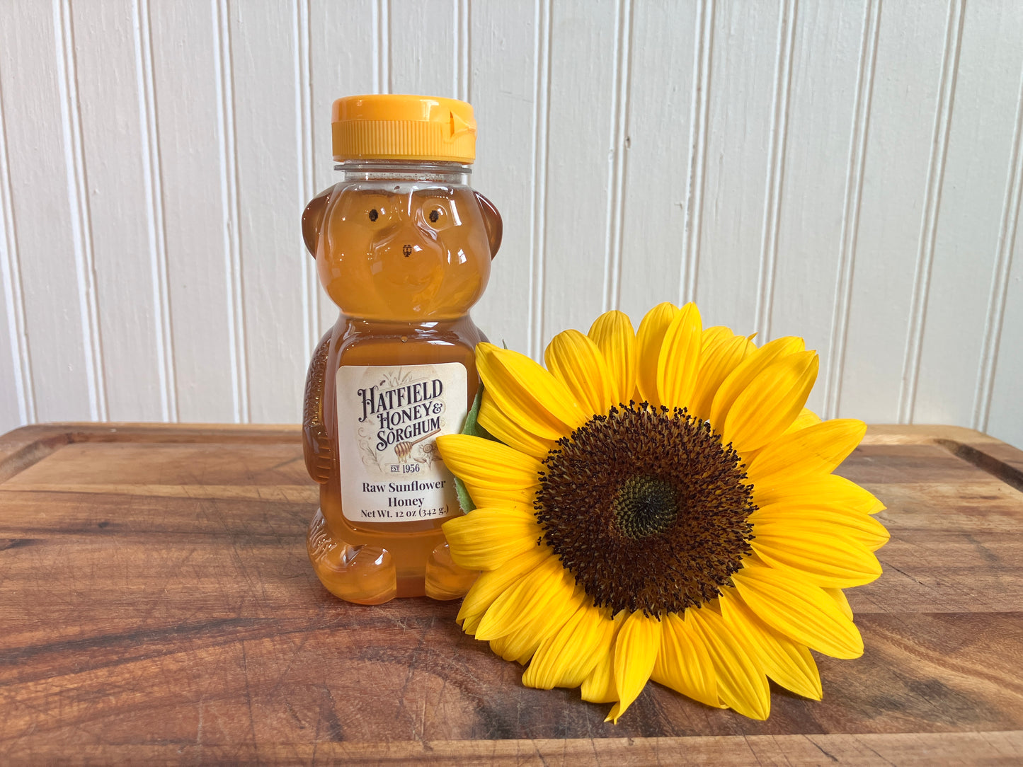 Raw Sunflower Honey Bear 12oz