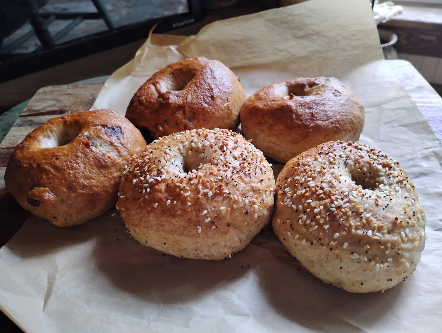 Cinnamon Cranberry Sourdough Bagels