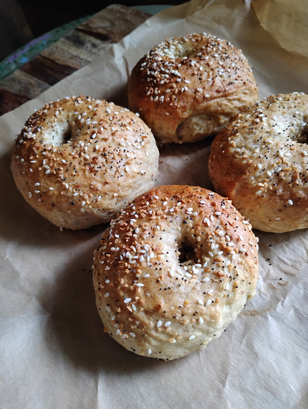 Everything Sourdough Bagels